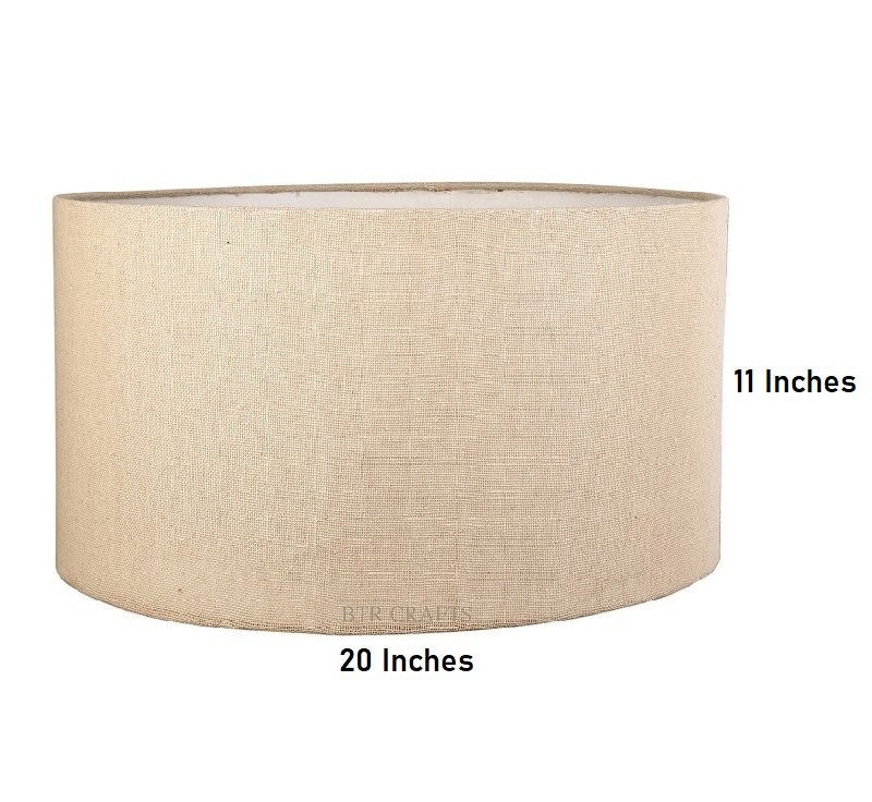 20 Inches Drum Lamp Shade, Suitable For Table and Floor Lamp(Premium Jute) - Image 4
