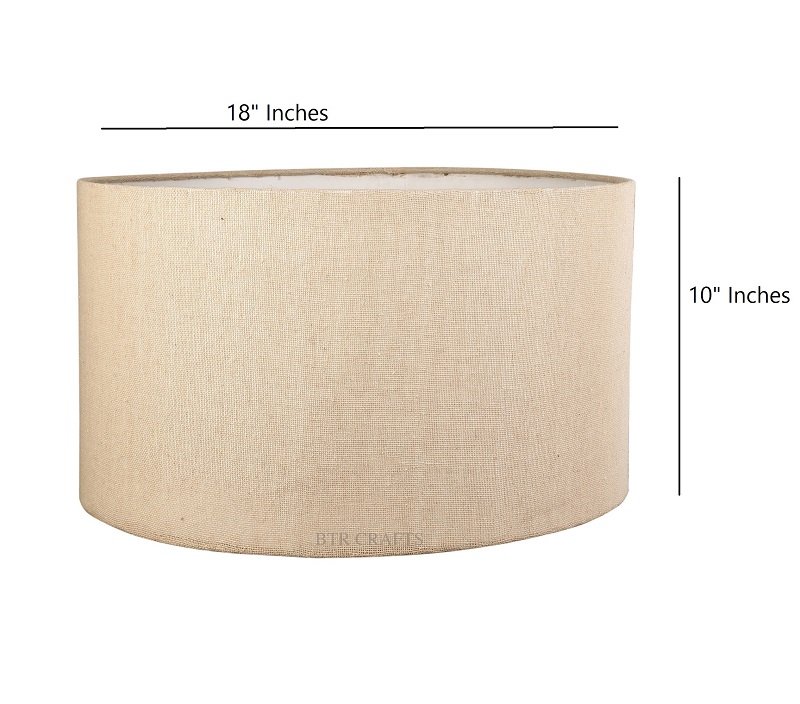 18 Inches Drum Lamp Shade, Suitable For Table and Floor Lamp(Premium Jute) - Image 3
