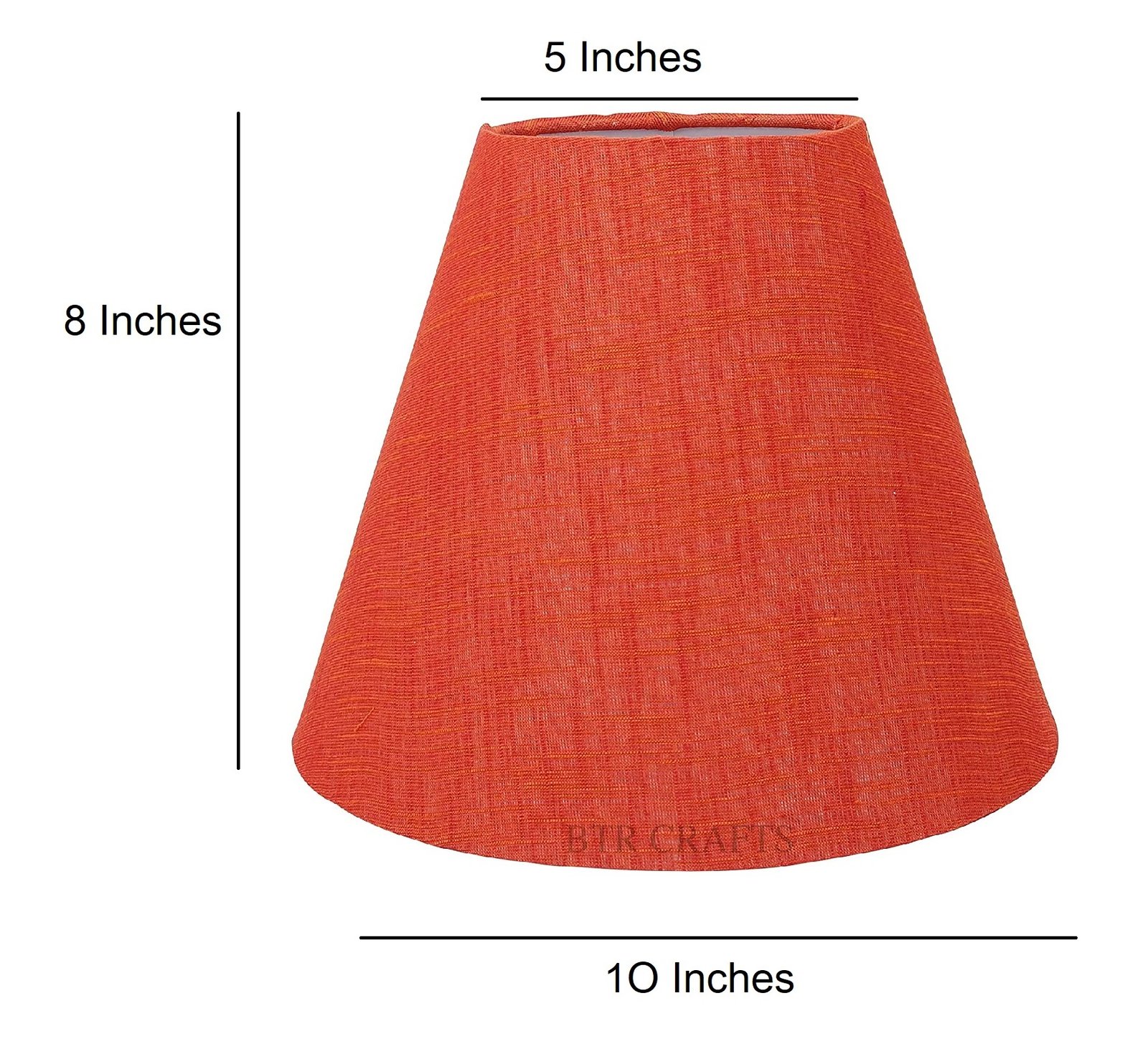 10 Inches Conical Lamp Shade, Suitable For Table and Floor Lamp(Red Texture) - Image 3