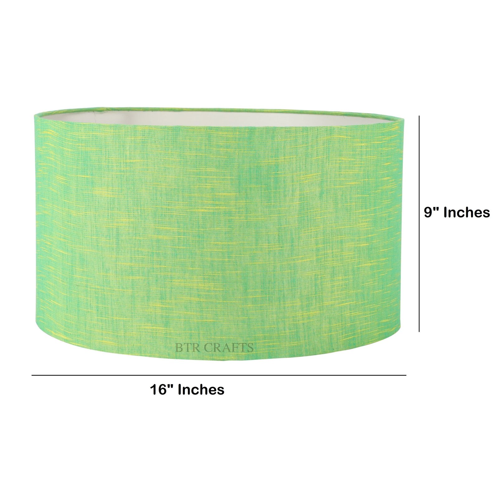 16 Inches Drum Lamp Shade, Suitable For Table and Floor Lamp(Green Texture) - Image 3