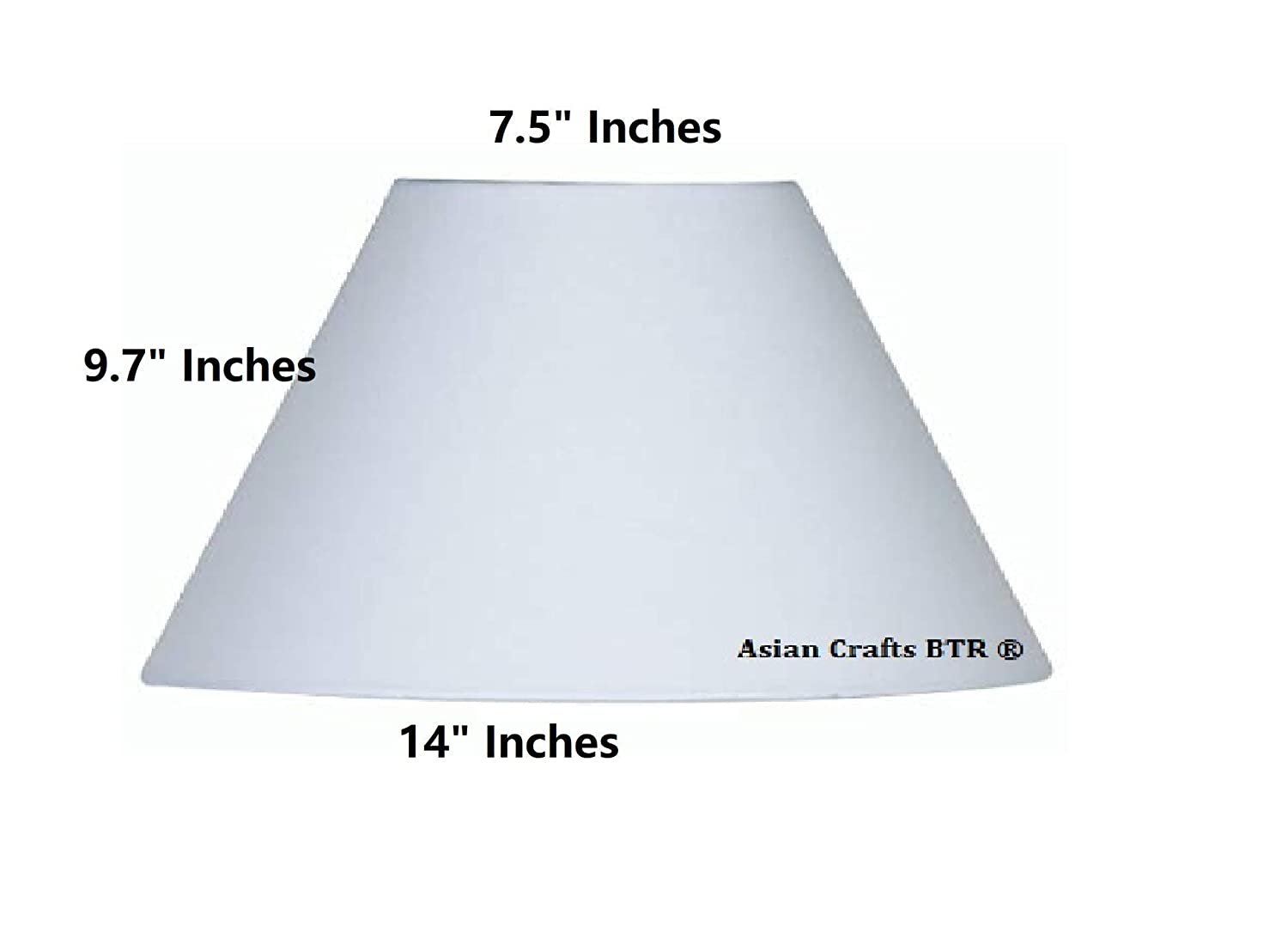 14 Inches Conical Lamp Shade, Suitable For Table and Floor Lamp(White) - Image 3
