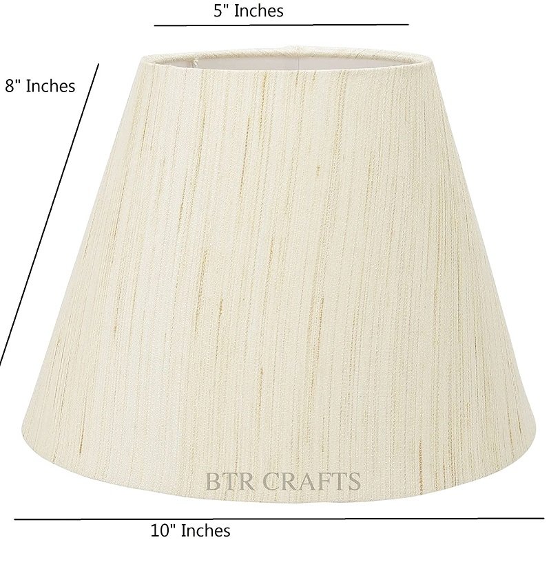 10 Inches Conical Lamp Shade, Suitable For Table and Floor Lamp(Cream Texture) - Image 4
