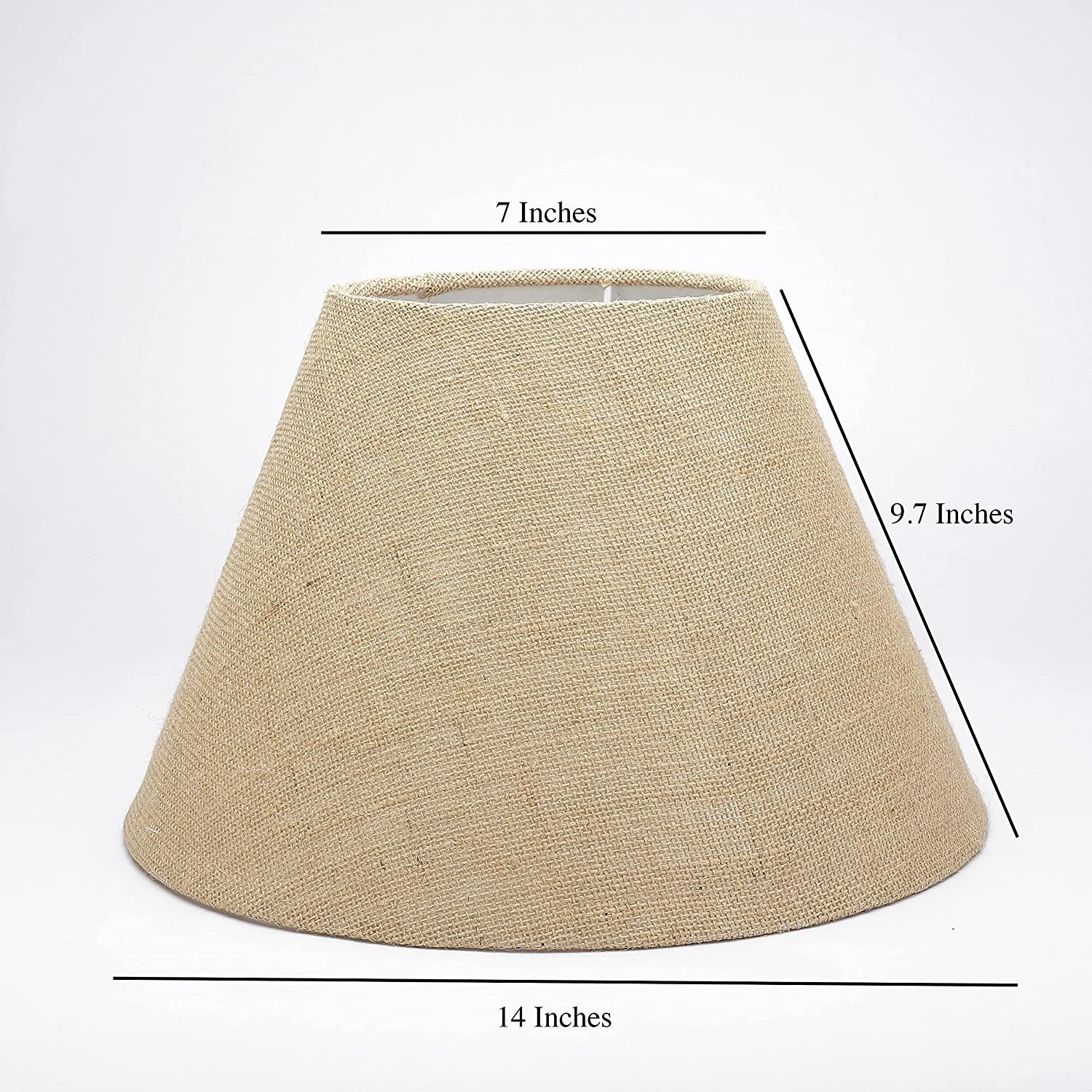 14 Inches Conical Lamp Shade, Suitable For Table and Floor Lamp(Natural Jute) - Image 4