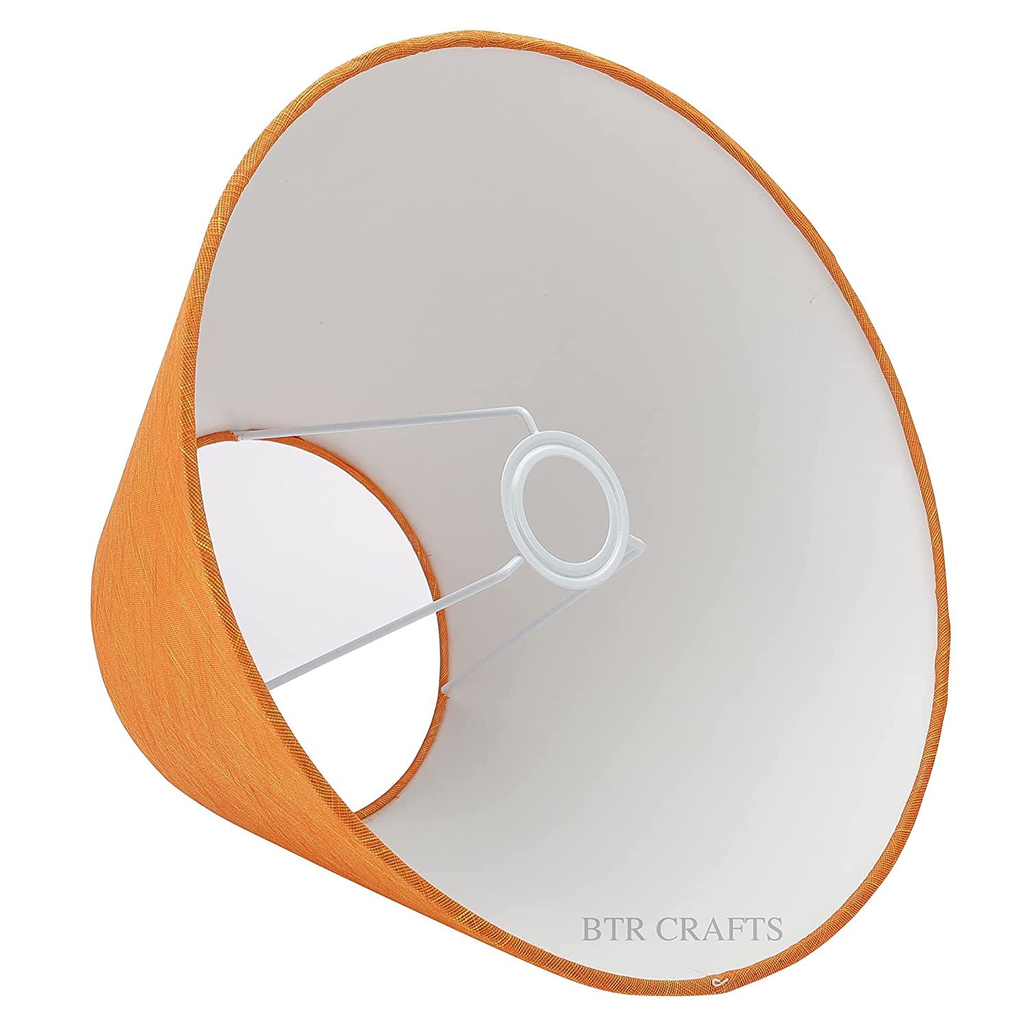 14 Inches Conical Lamp Shade, Suitable For Table and Floor Lamp(Orange Texture) - Image 4
