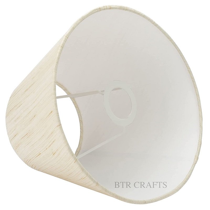 10 Inches Conical Lamp Shade, Suitable For Table and Floor Lamp(Cream Texture) - Image 5