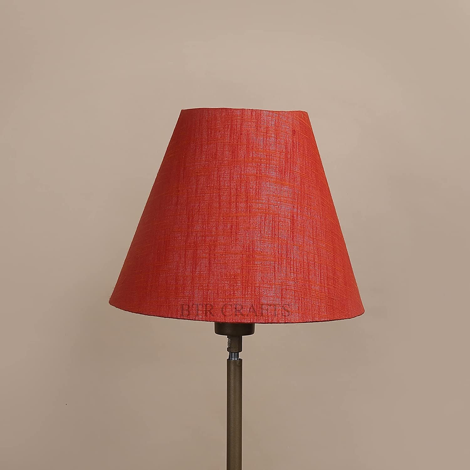 10 Inches Conical Lamp Shade, Suitable For Table and Floor Lamp(Red Texture) - Image 2