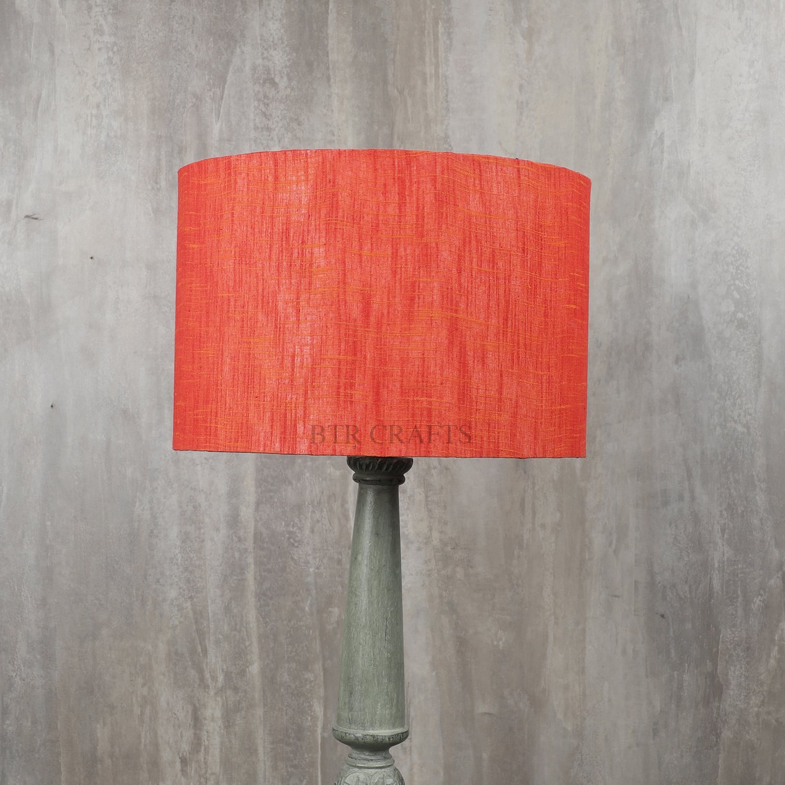 12 Inches Drum Lamp Shade, Suitable For Table and Floor Lamp(Red Texture) - Image 2