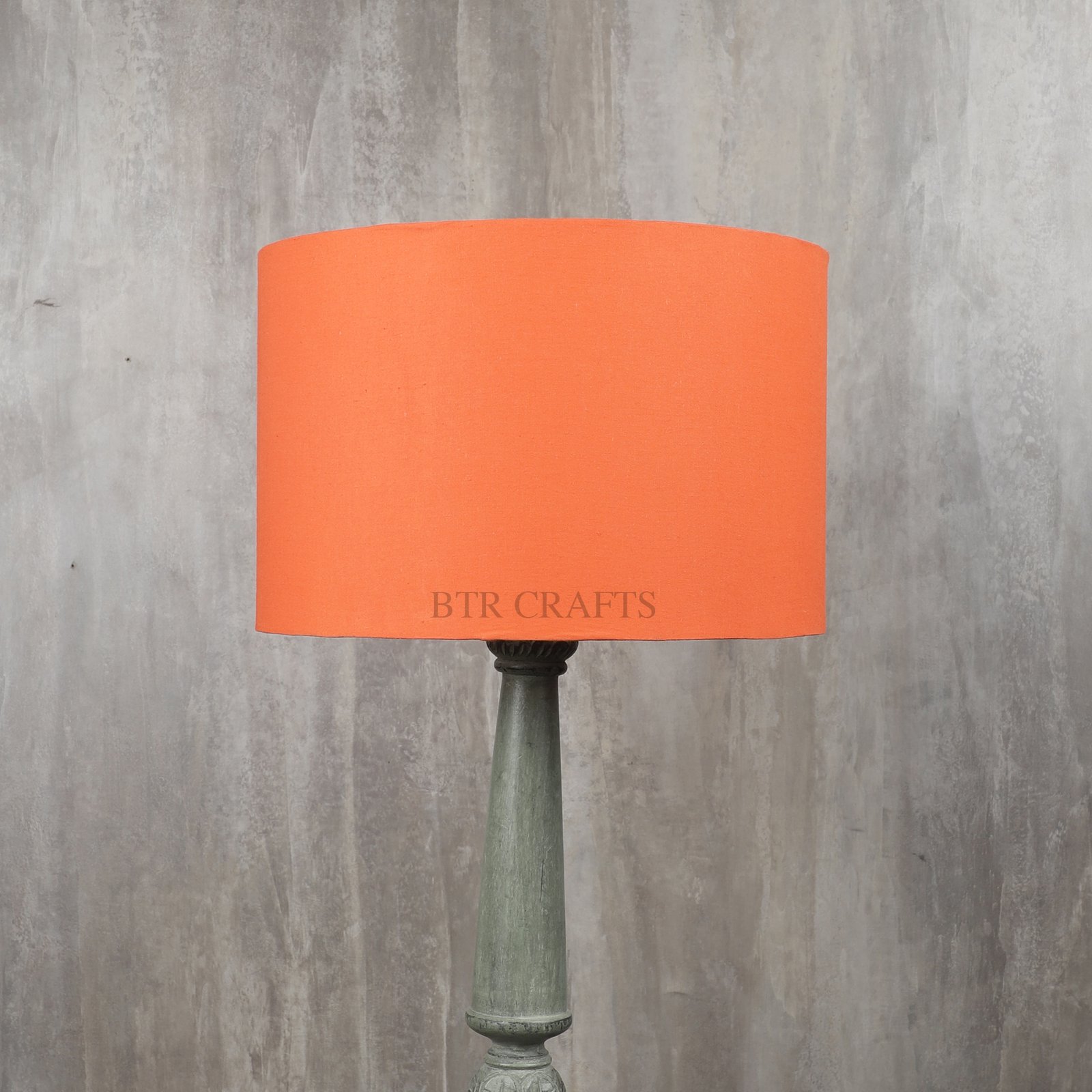 12 Inches Drum Lamp Shade, Suitable For Table and Floor Lamp(Orange) - Image 2