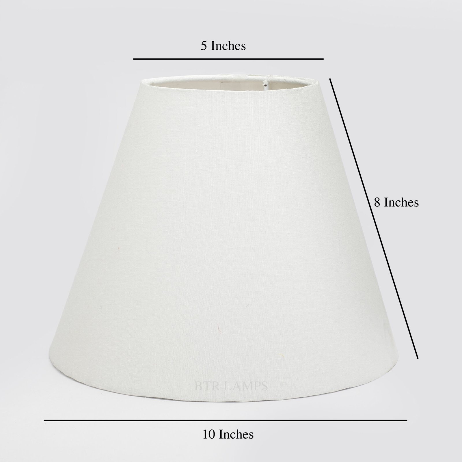10 Inches Conical Lamp Shade, Suitable For Table and Floor Lamp(White) - Image 3