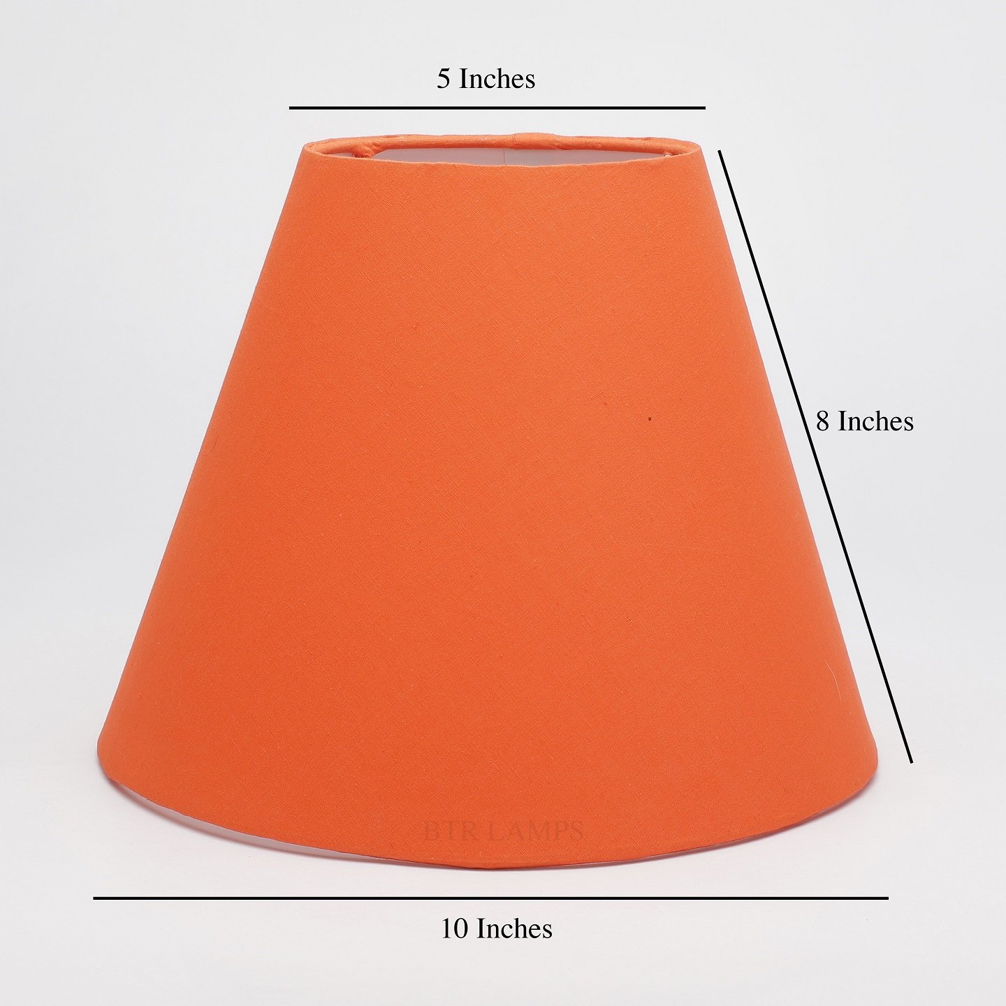 10 Inches Conical Lamp Shade, Suitable For Table and Floor Lamp(Orange) - Image 3