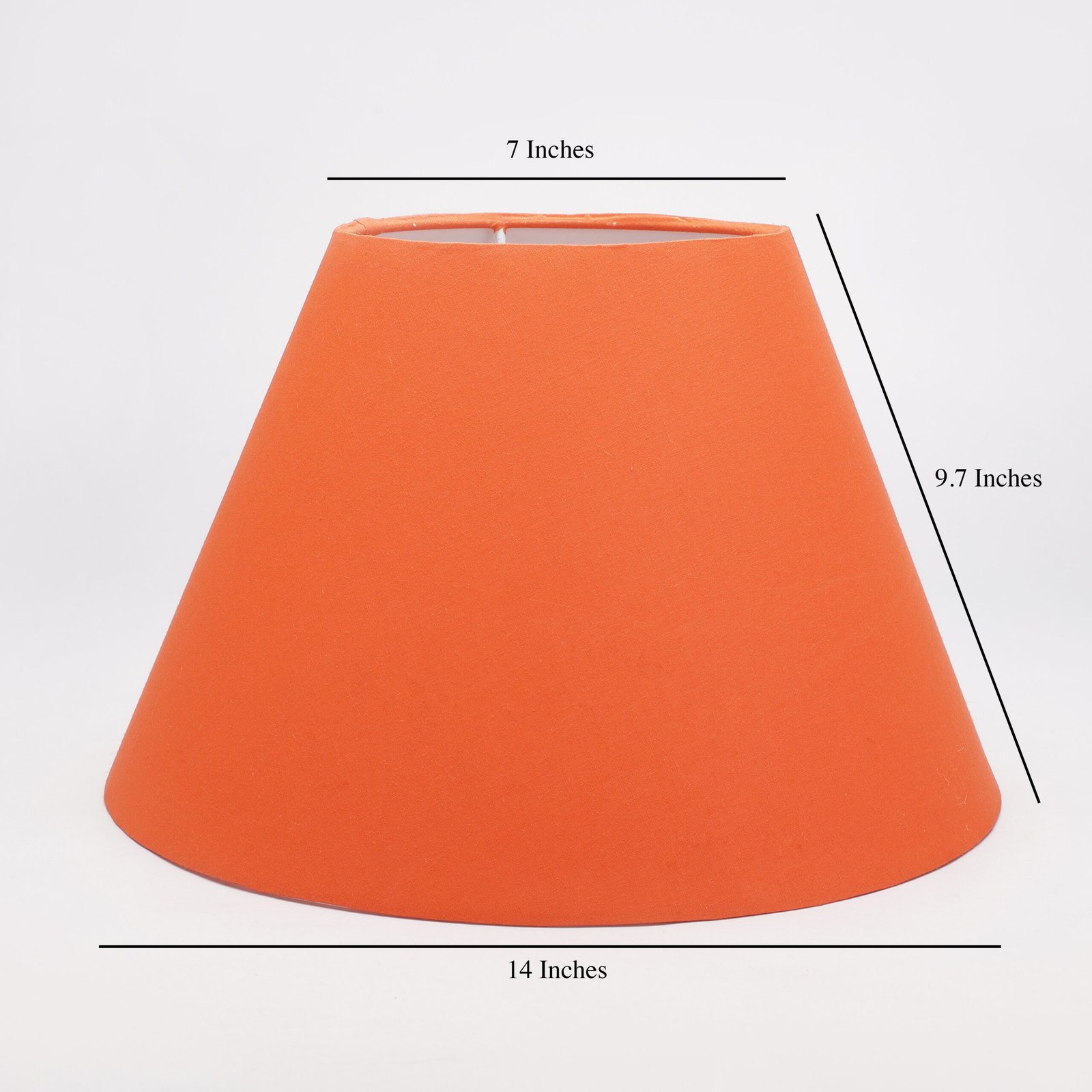 14 Inches Conical Lamp Shade, Suitable For Table and Floor Lamp(Orange) - Image 3