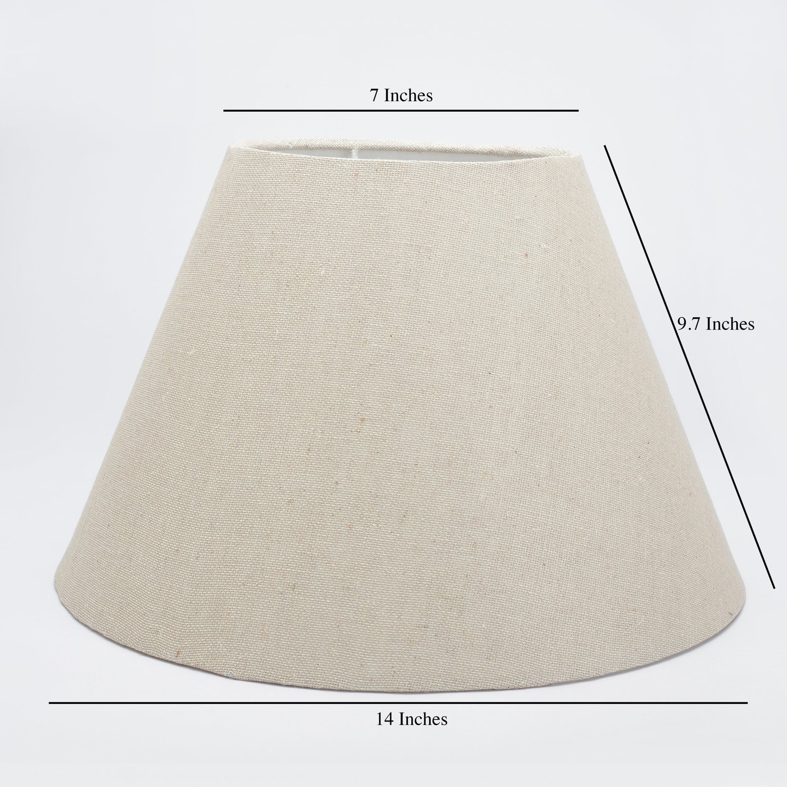 14 Inches Conical Lamp Shade, Suitable For Table and Floor Lamp(Premium Jute) - Image 3