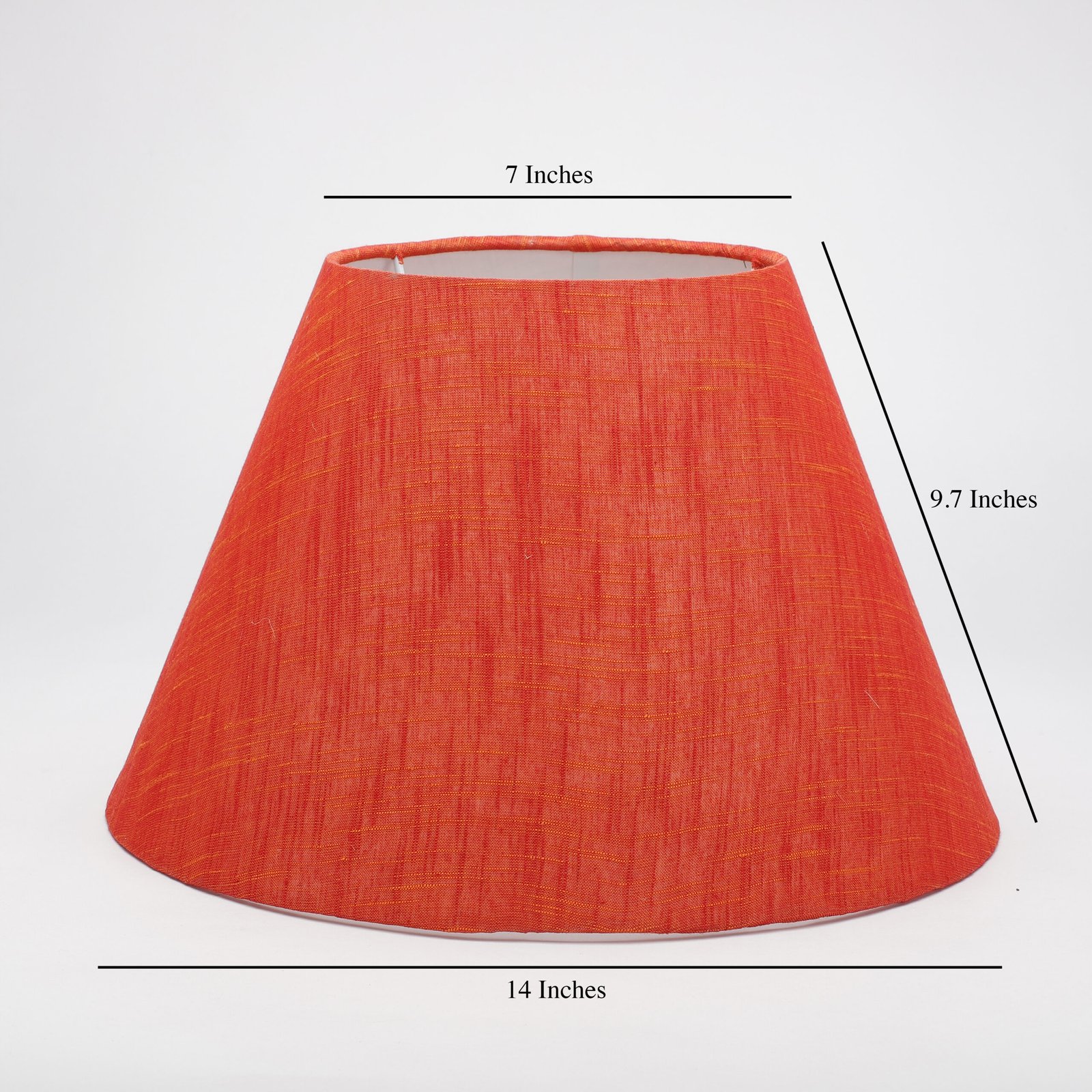 14 Inches Conical Lamp Shade, Suitable For Table and Floor Lamp(Red Texture) - Image 2