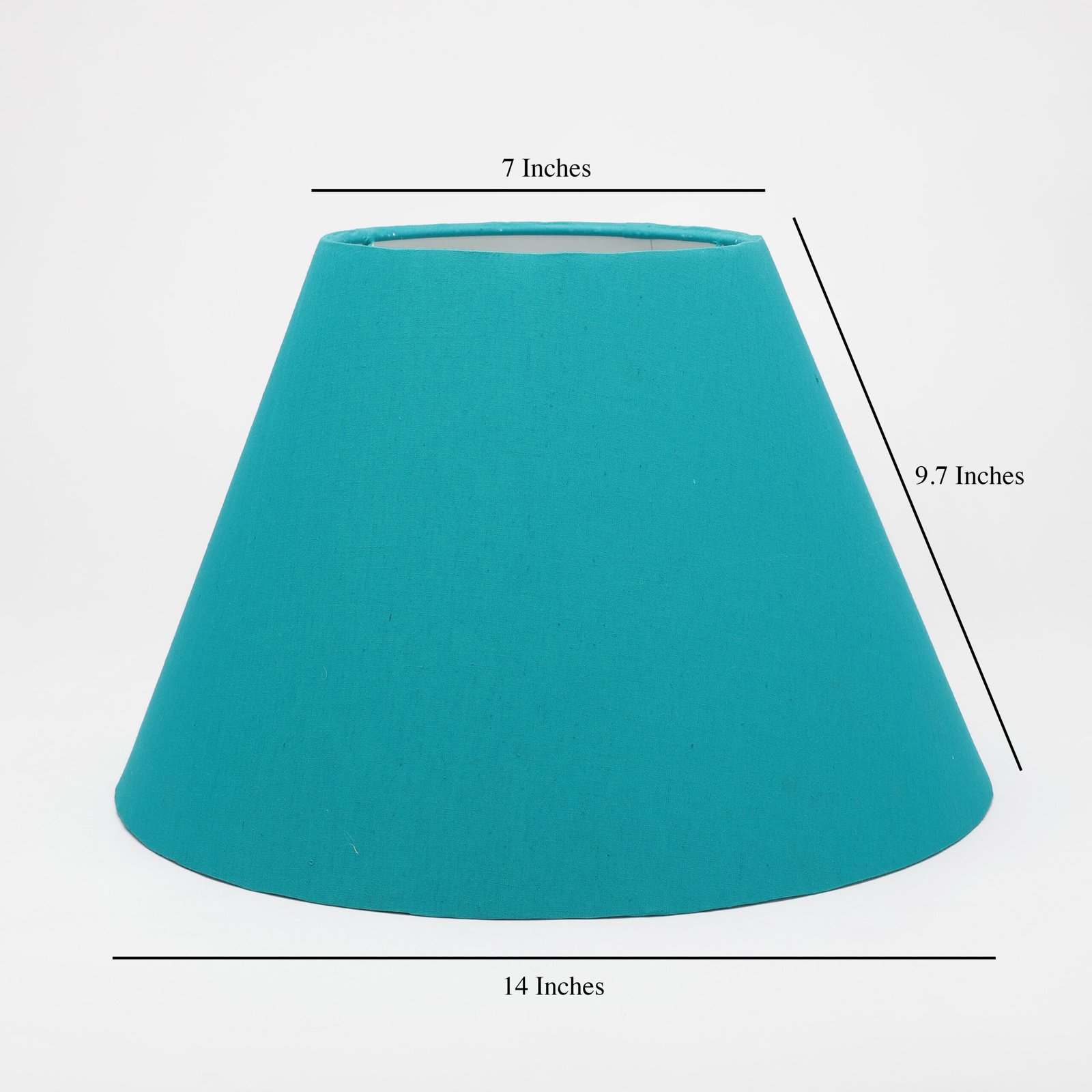 14 Inches Conical Lamp Shade, Suitable For Table and Floor Lamp(Teal) - Image 3