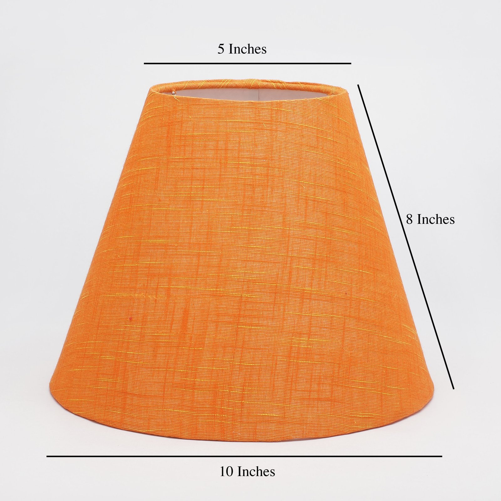 10 Inches Conical Lamp Shade, Suitable For Table and Floor Lamp(Orange Texture) - Image 3