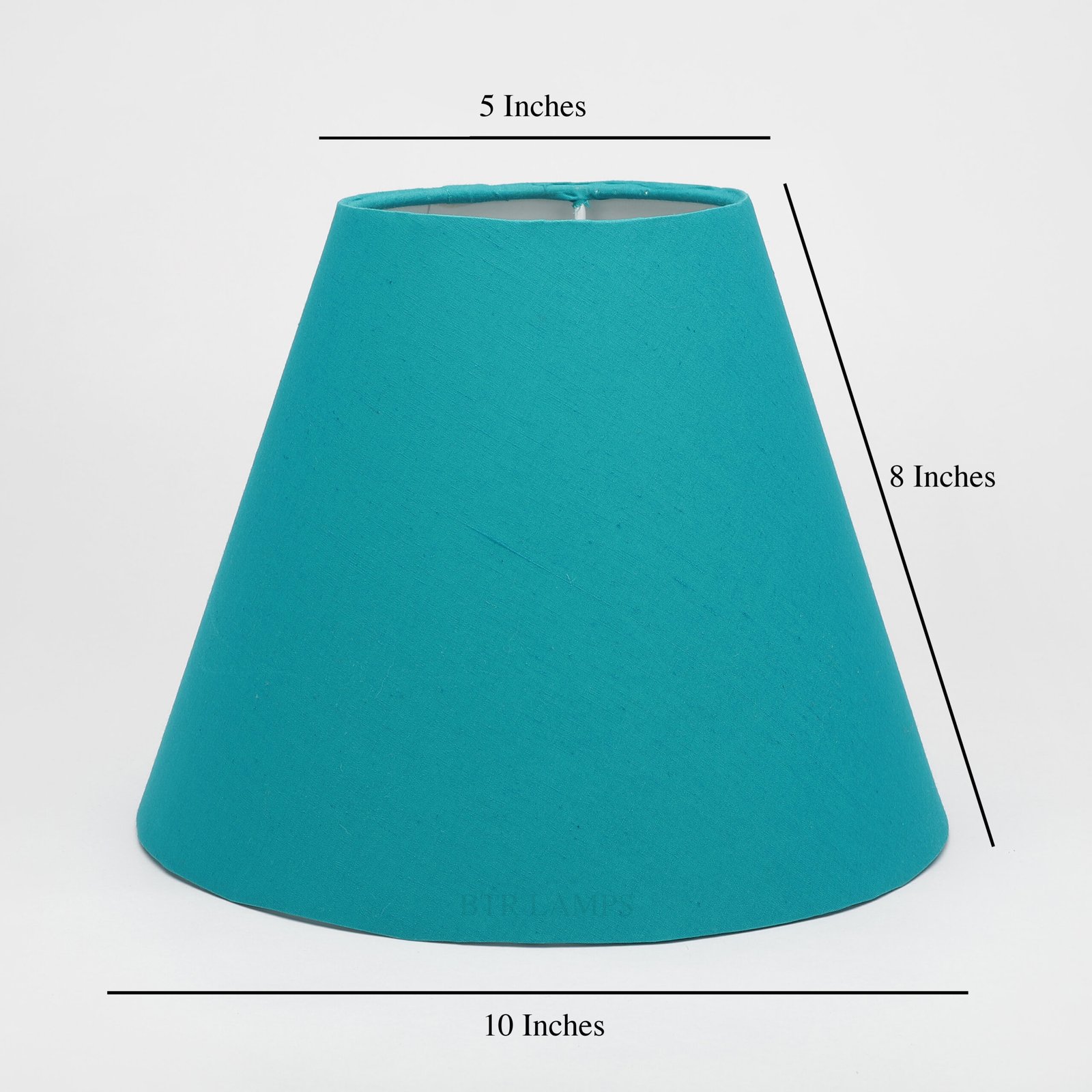 10 Inches Conical Lamp Shade, Suitable For Table and Floor Lamp(Teal) - Image 3