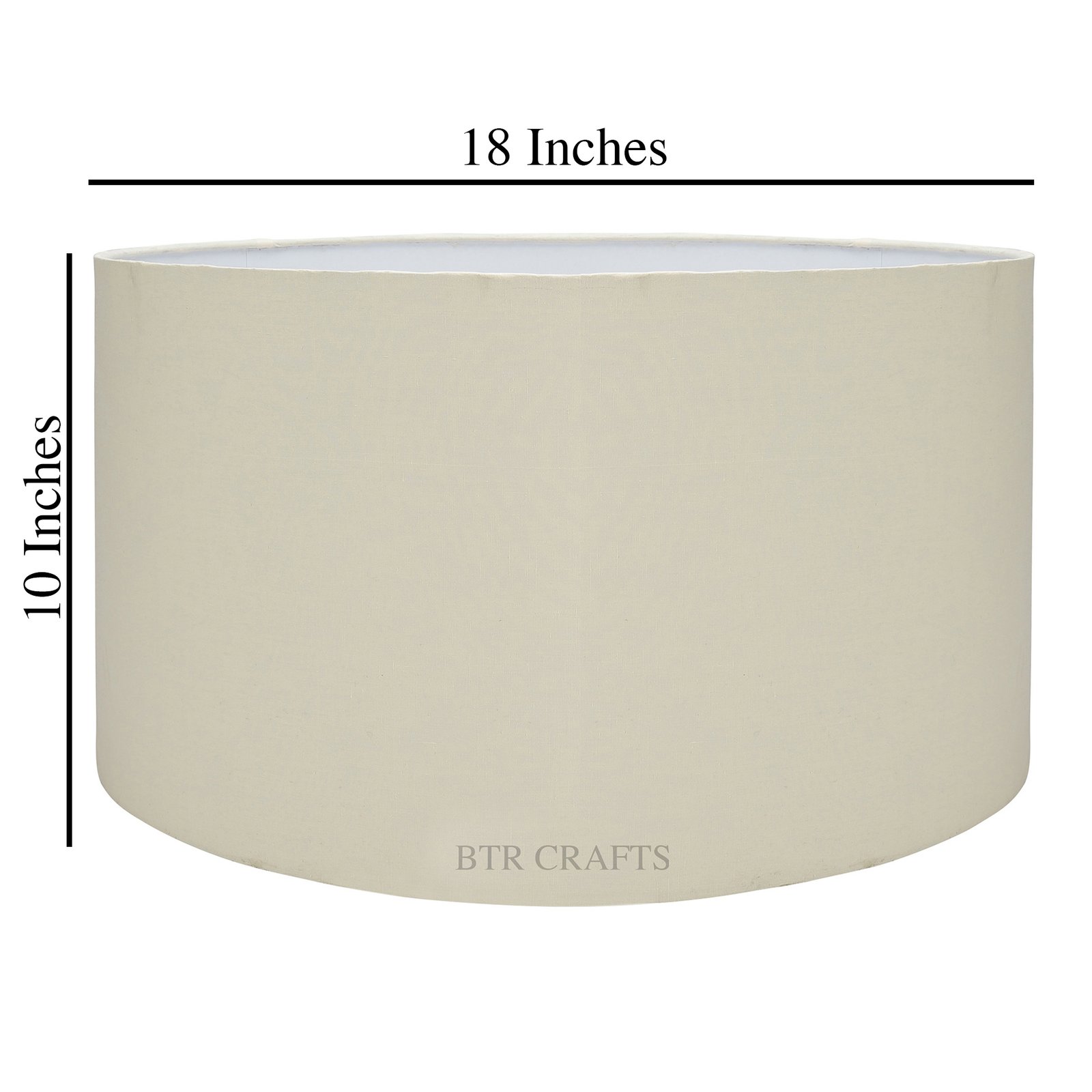 18 Inches Drum Lamp Shade, Suitable For Table and Floor Lamp(Cream) - Image 3