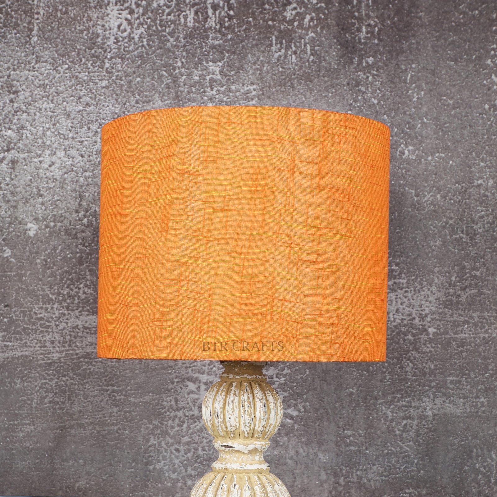 10 Inches Drum Lamp Shade, Suitable For Table and Floor Lamp(Orange Texture) - Image 2
