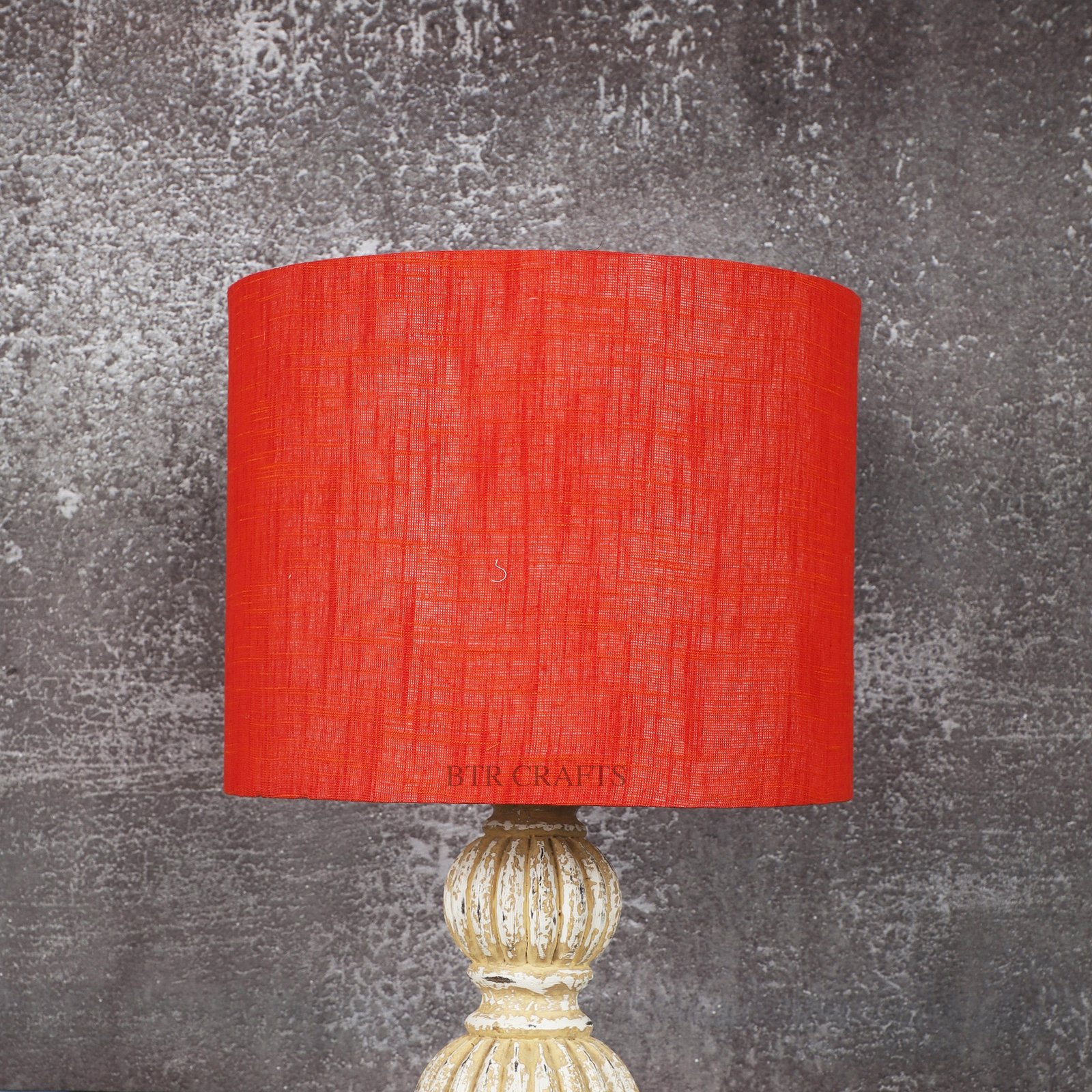 10 Inches Drum Lamp Shade, Suitable For Table and Floor Lamp(Red Texture) - Image 2
