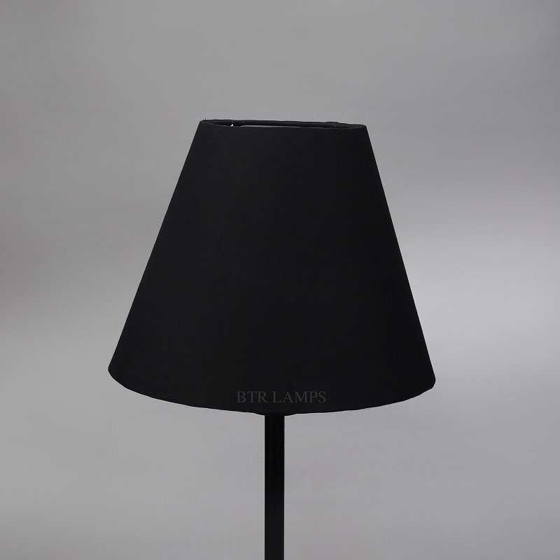 10 Inches Conical Lamp Shade, Suitable For Table and Floor Lamp(Black) - Image 2