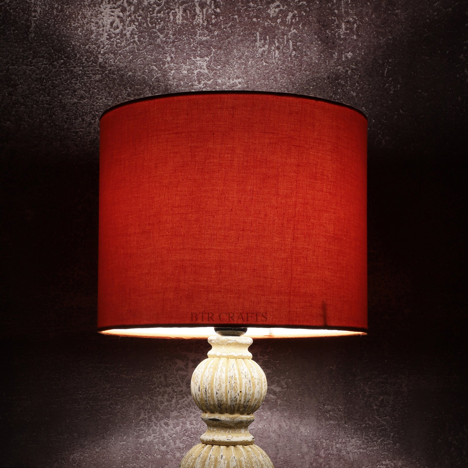 10 Inches Drum Lamp Shade, Suitable For Table and Floor Lamp(Orange)