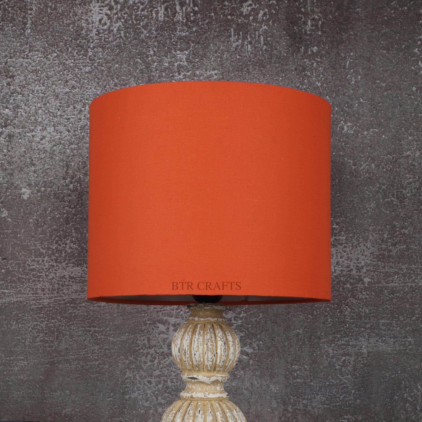 10 Inches Drum Lamp Shade, Suitable For Table and Floor Lamp(Orange) - Image 2