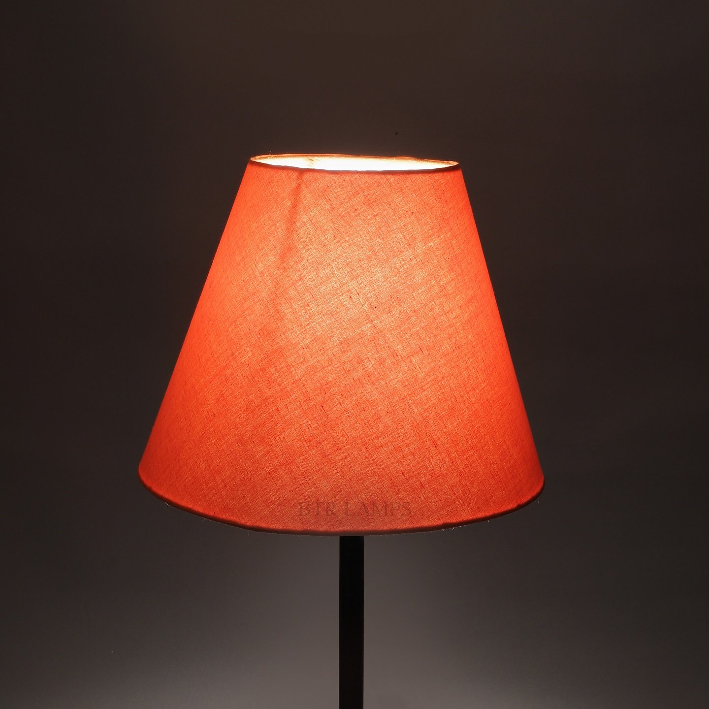 10 Inches Conical Lamp Shade, Suitable For Table and Floor Lamp(Orange)