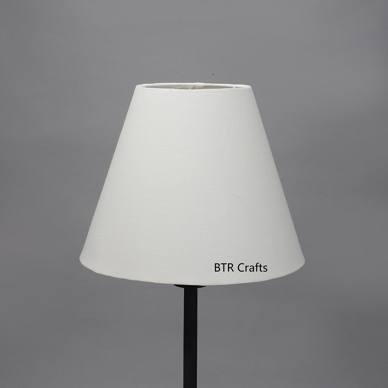 10 Inches Conical Lamp Shade, Suitable For Table and Floor Lamp(Cream) - Image 2
