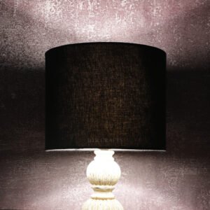 10 Inches Drum Lamp Shade, Suitable For Table and Floor Lamp(Black)