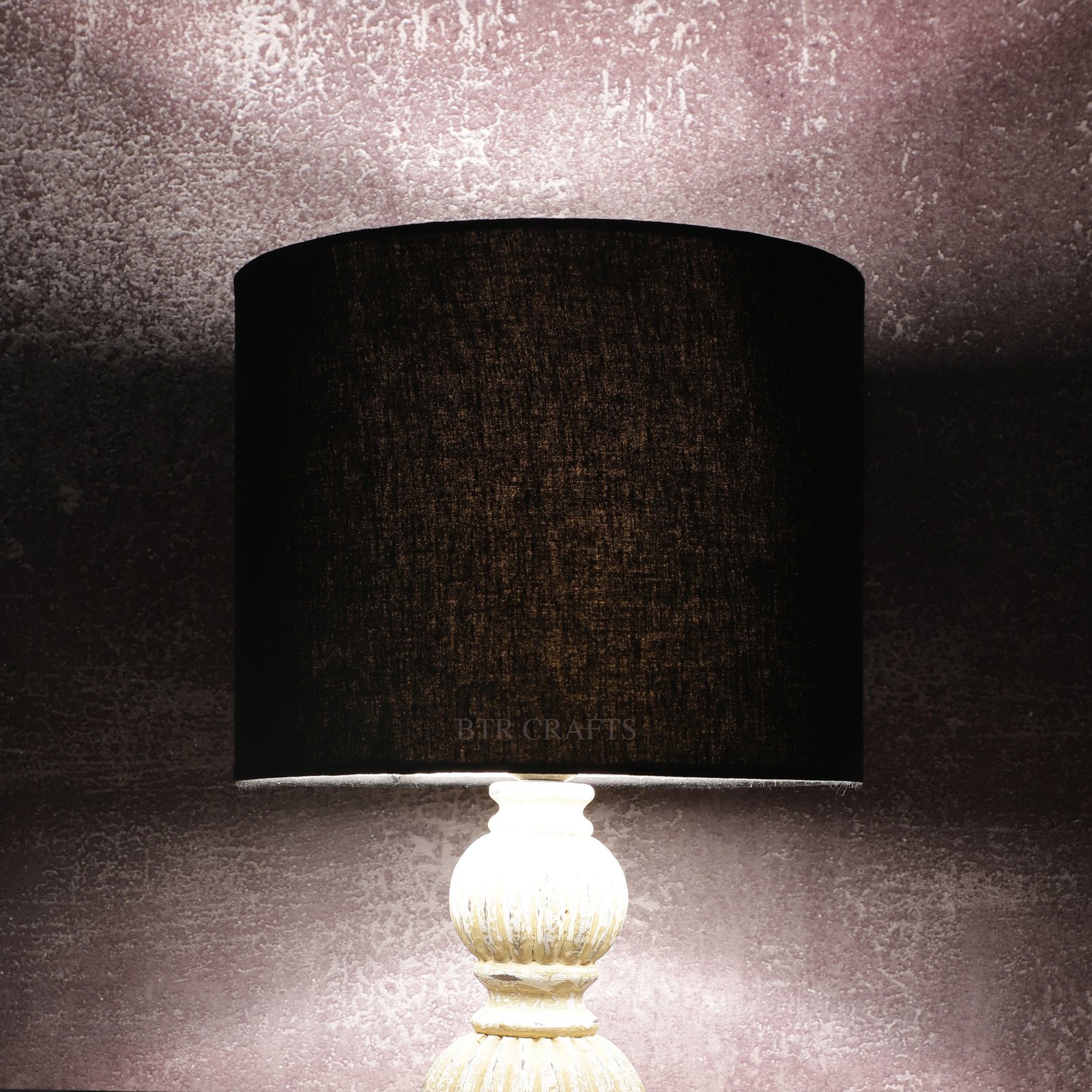 10 Inches Drum Lamp Shade, Suitable For Table and Floor Lamp(Black)