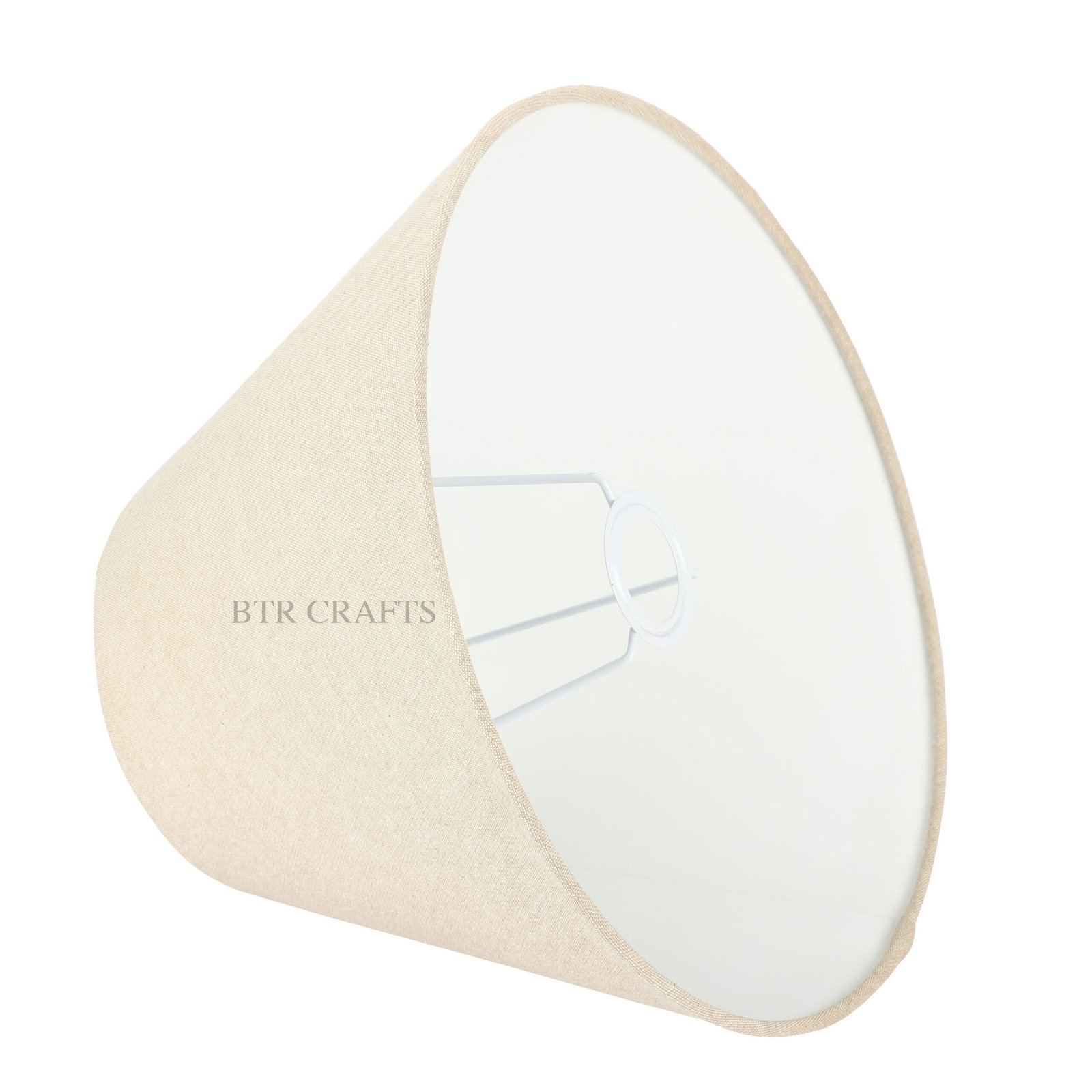 14 Inches Conical Lamp Shade, Suitable For Table and Floor Lamp(Beige) - Image 5