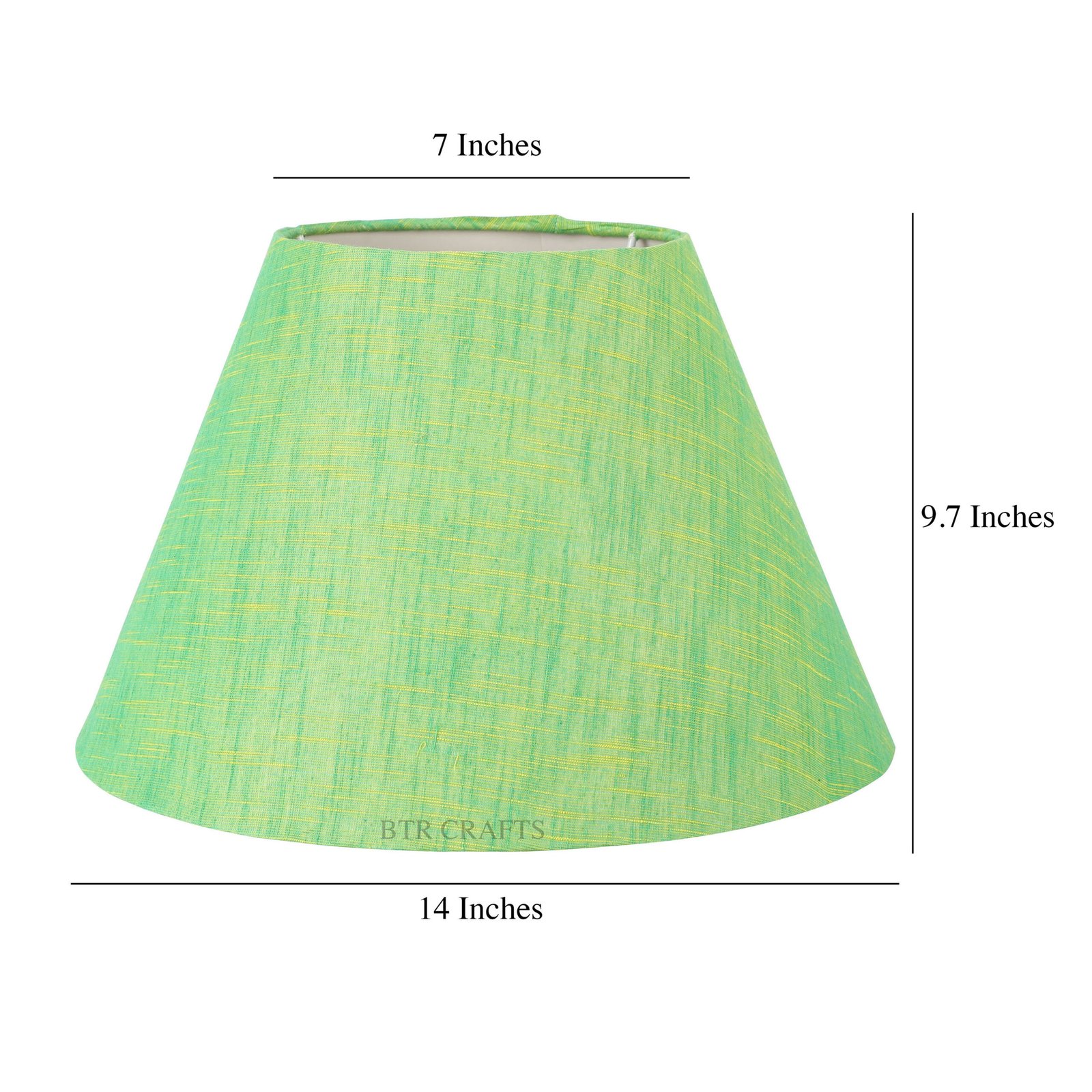 14 Inches Conical Lamp Shade, Suitable For Table and Floor Lamp(Green Texture) - Image 3