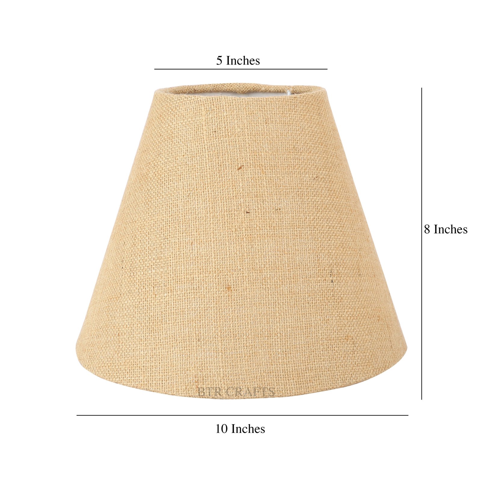 10 Inches Conical Lamp Shade, Suitable For Table and Floor Lamp(Natural Jute) - Image 3