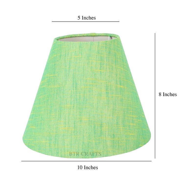 10 Inches Conical Lamp Shade, Suitable For Table and Floor Lamp(Green Texture) - Image 3