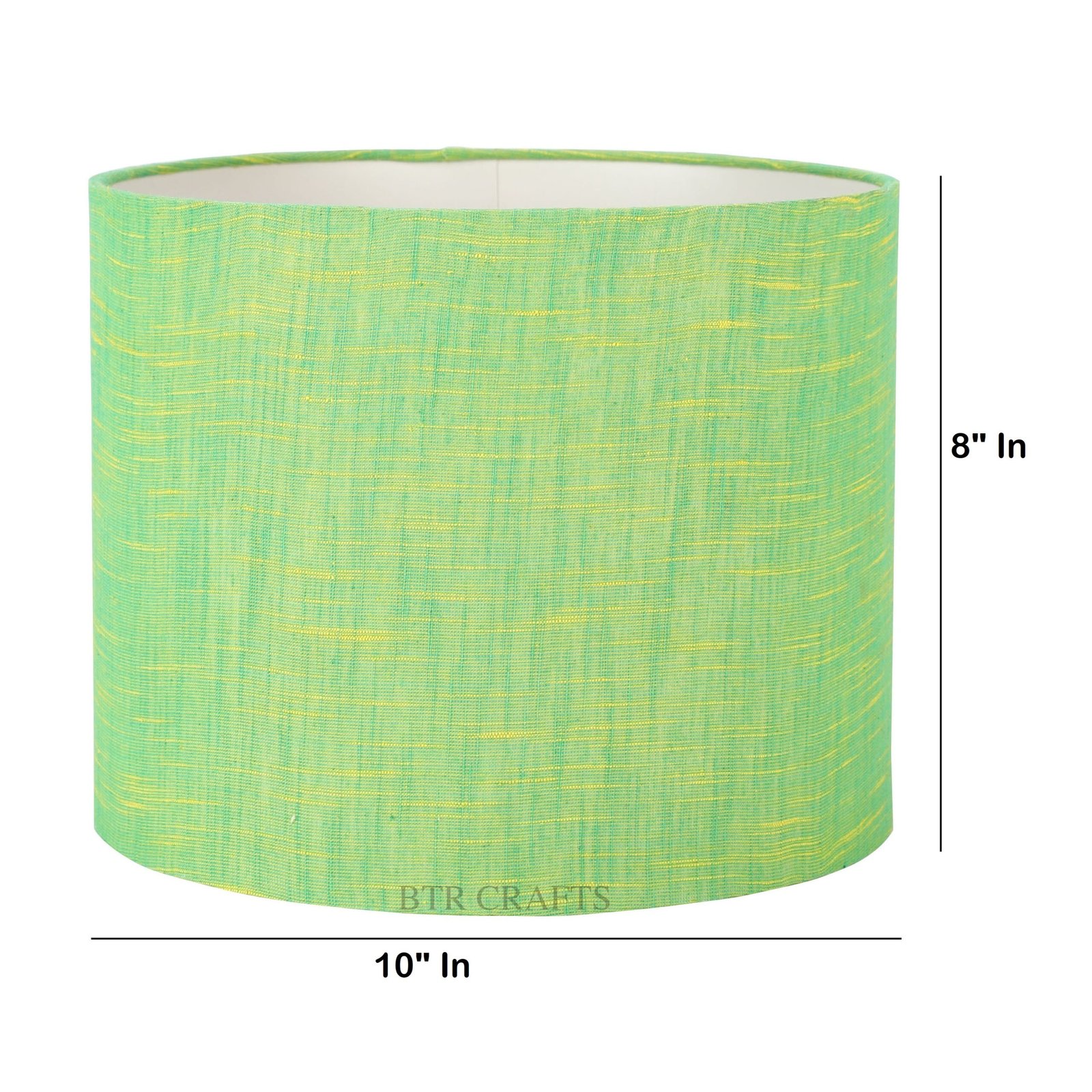 10 Inches Drum Lamp Shade, Suitable For Table and Floor Lamp(Green Texture) - Image 3