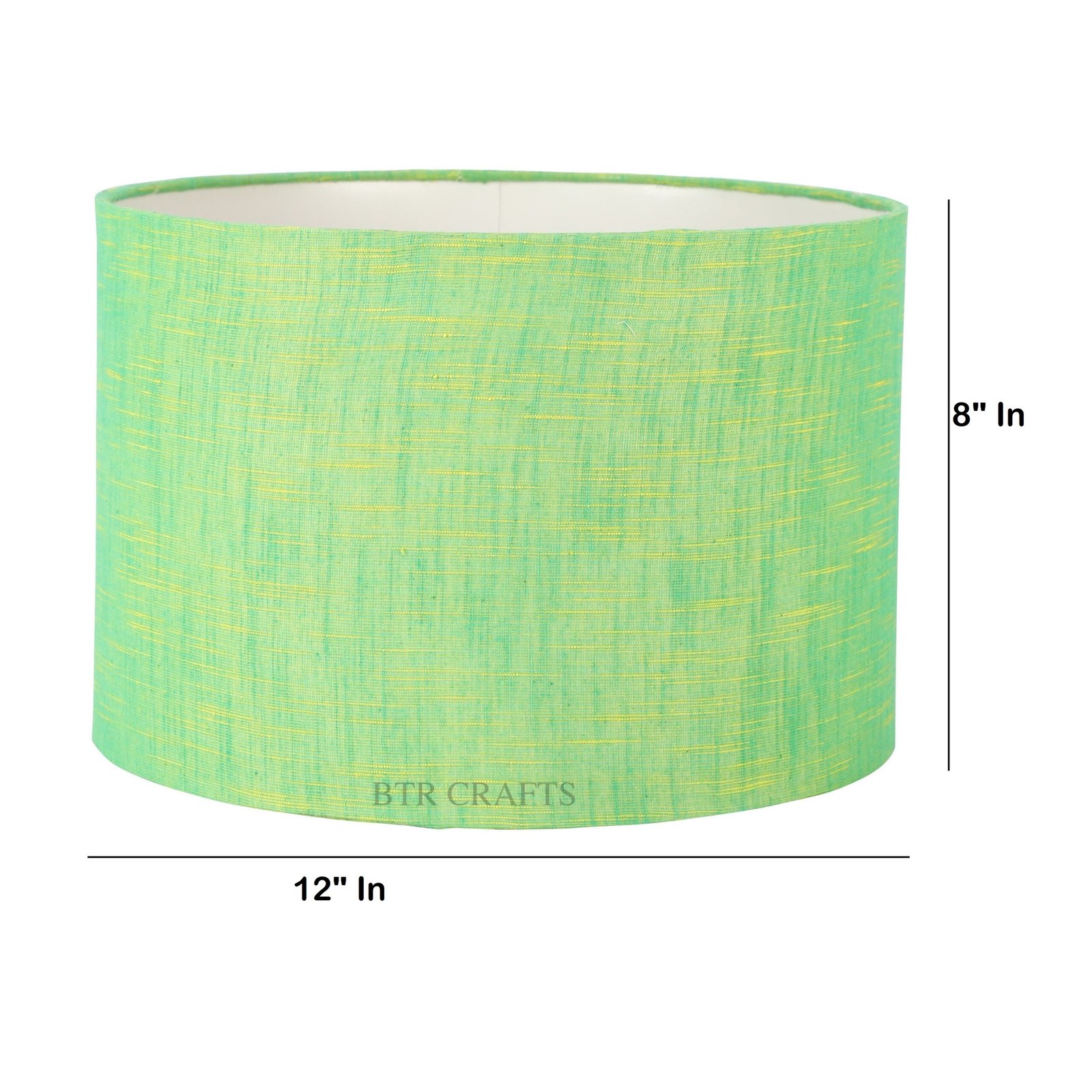 12 Inches Drum Lamp Shade, Suitable For Table and Floor Lamp(Green Texture) - Image 3