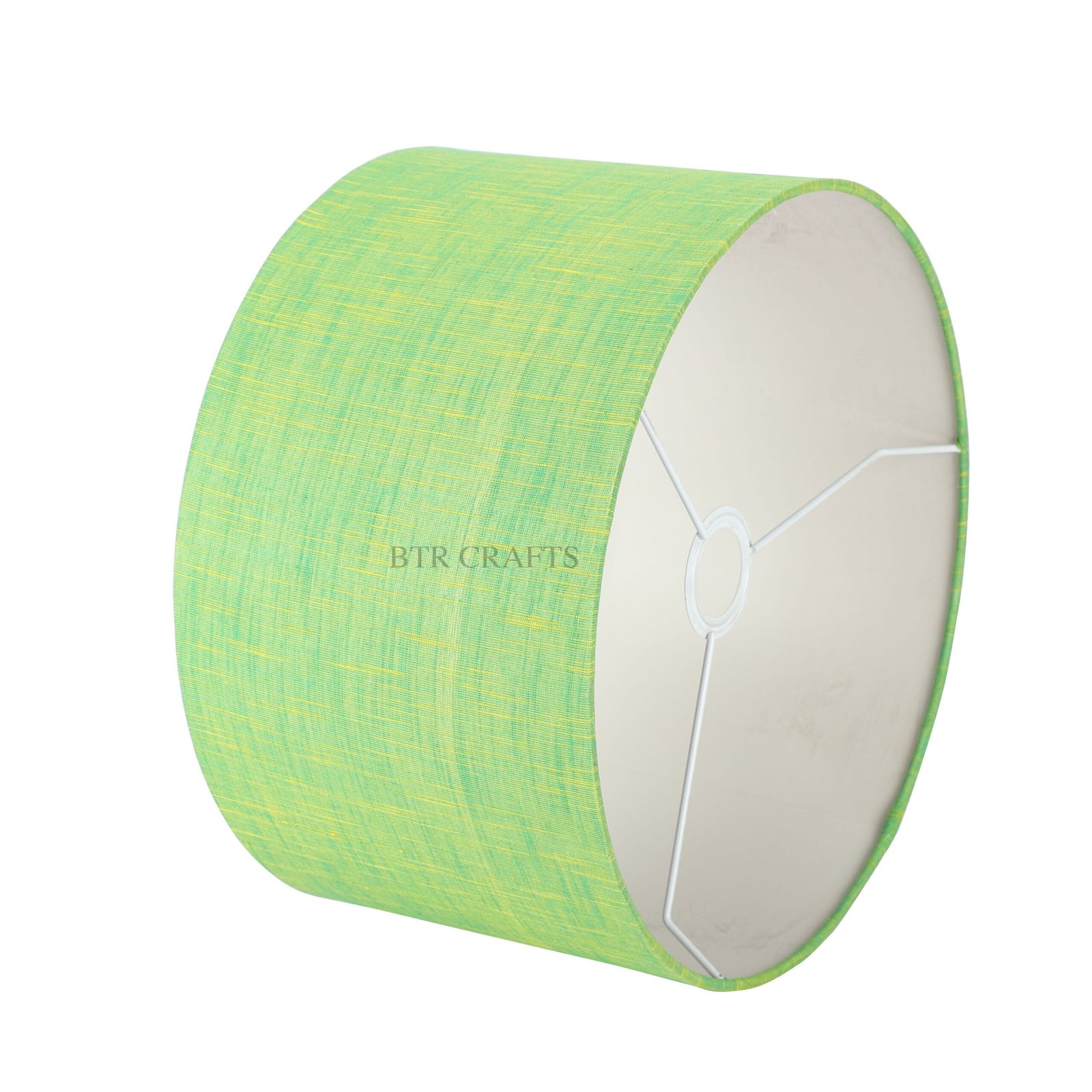 14 Inches Drum Lamp Shade, Suitable For Table and Floor Lamp(Green Texture) - Image 4