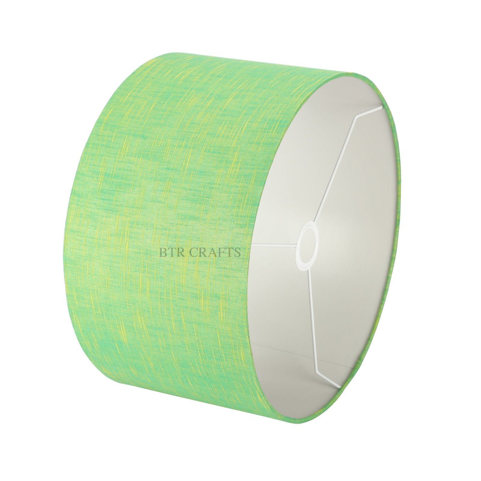 18 Inches Drum Lamp Shade, Suitable For Table and Floor Lamp(Green Texture) - Image 4