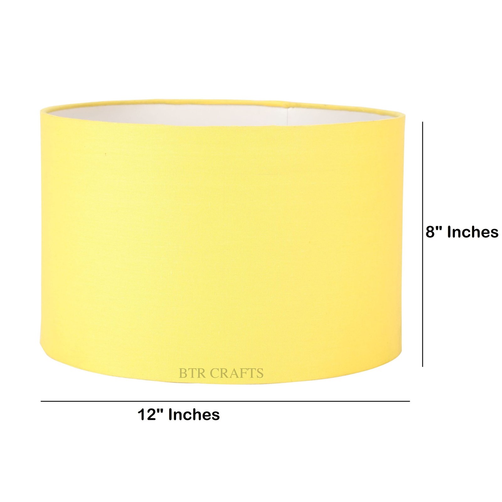 12 Inches Drum Lamp Shade, Suitable For Table and Floor Lamp(Dark Yellow) - Image 3