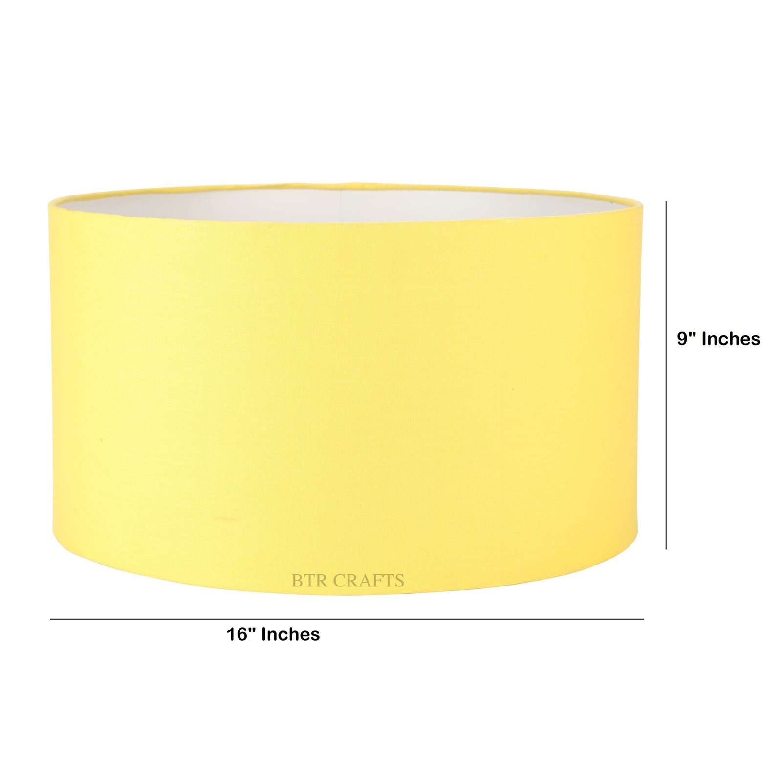 16 Inches Drum Lamp Shade, Suitable For Table and Floor Lamp(Dark Yellow) - Image 3