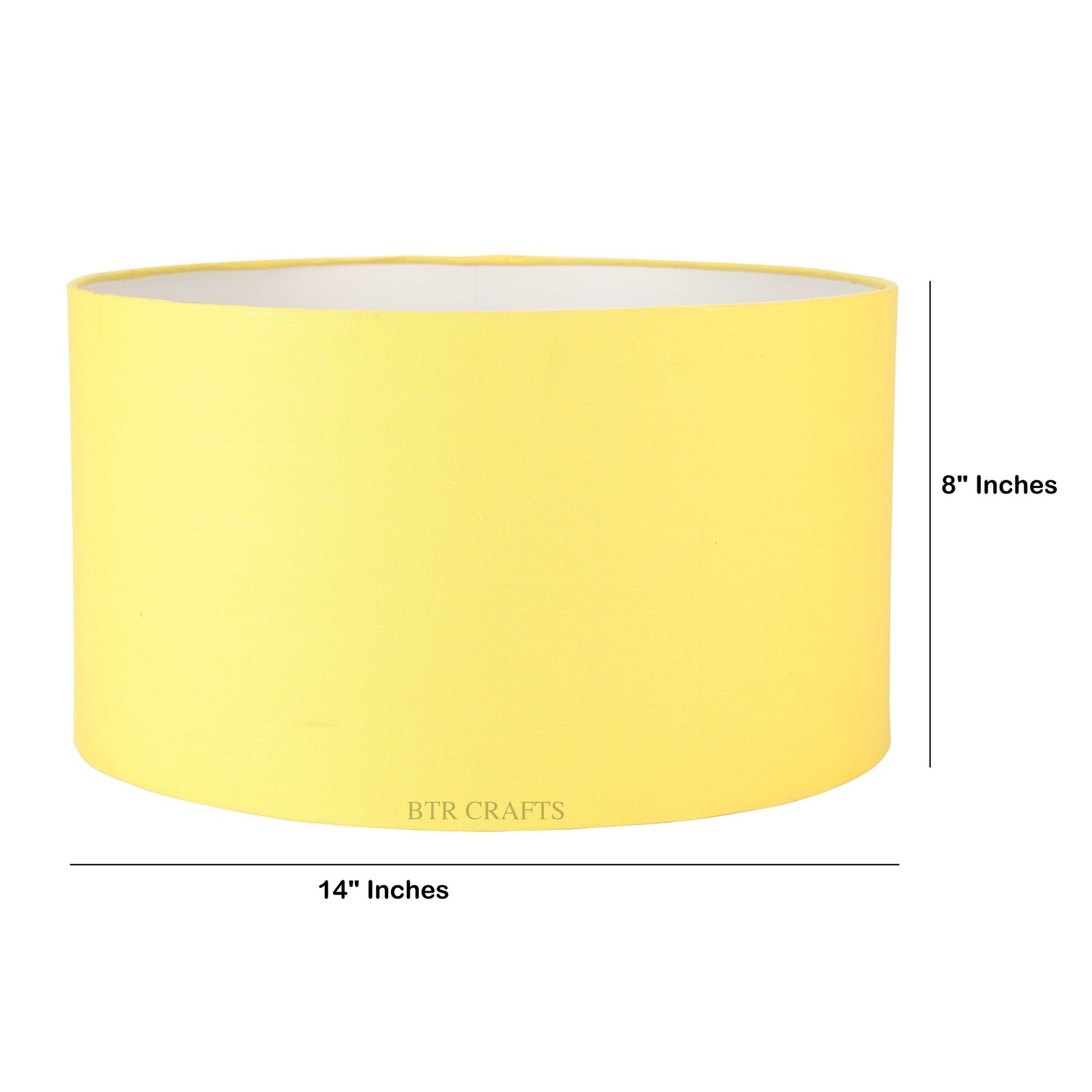 14 Inches Drum Lamp Shade, Suitable For Table and Floor Lamp(Dark Yellow) - Image 4