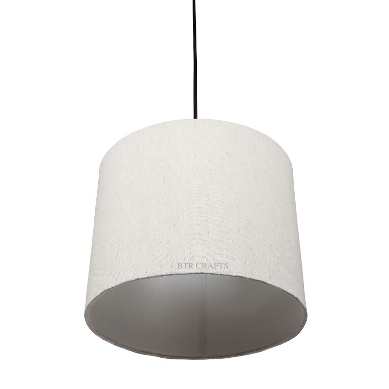 10 Inches Pendant/Hanging Ceiling Light Fixture, Flex Drum Shade for Bedroom, Kitchen, Living Room, Dining Table, Lobby, Kitchen, Black Canopy - Image 4