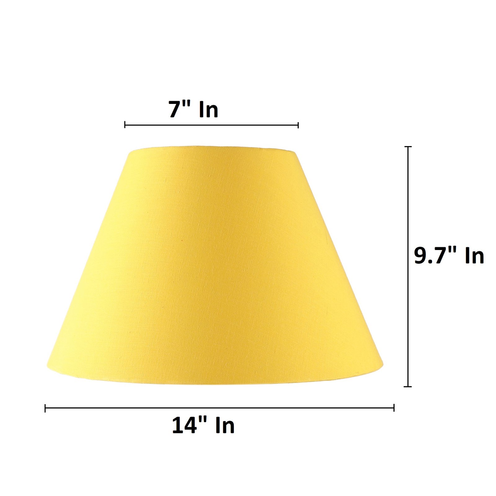 14 Inches Conical Lamp Shade, Suitable For Table and Floor Lamp(Dark Yellow) - Image 4