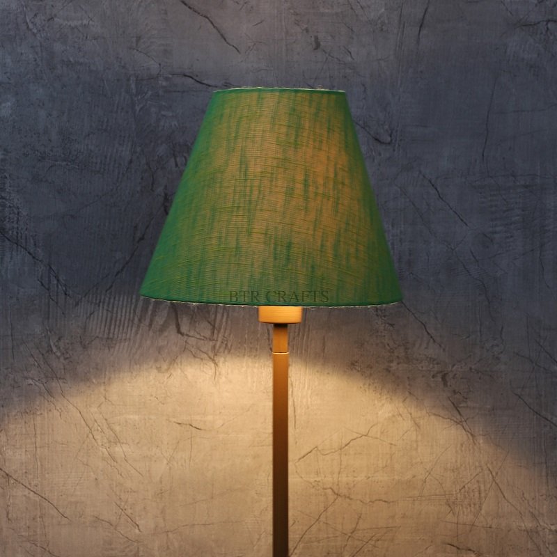 10 Inches Conical Lamp Shade, Suitable For Table and Floor Lamp(Green Texture)