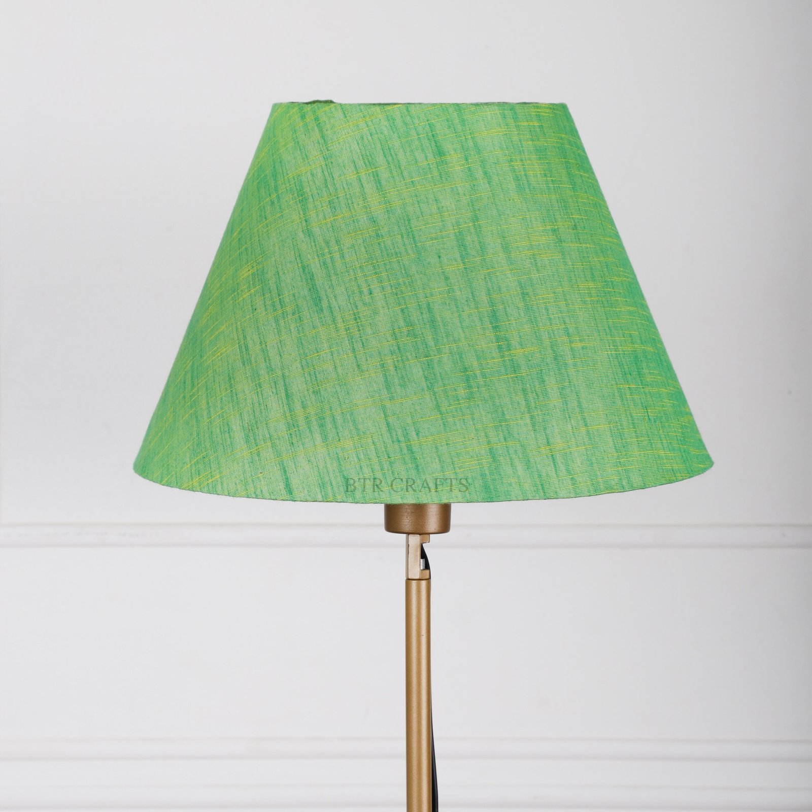 14 Inches Conical Lamp Shade, Suitable For Table and Floor Lamp(Green Texture) - Image 2