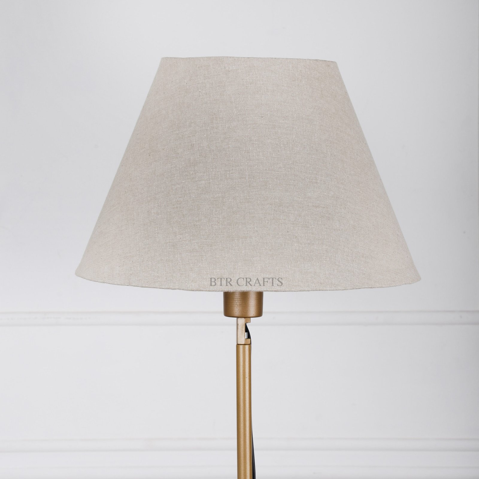 14 Inches Conical Lamp Shade, Suitable For Table and Floor Lamp(Beige) - Image 2