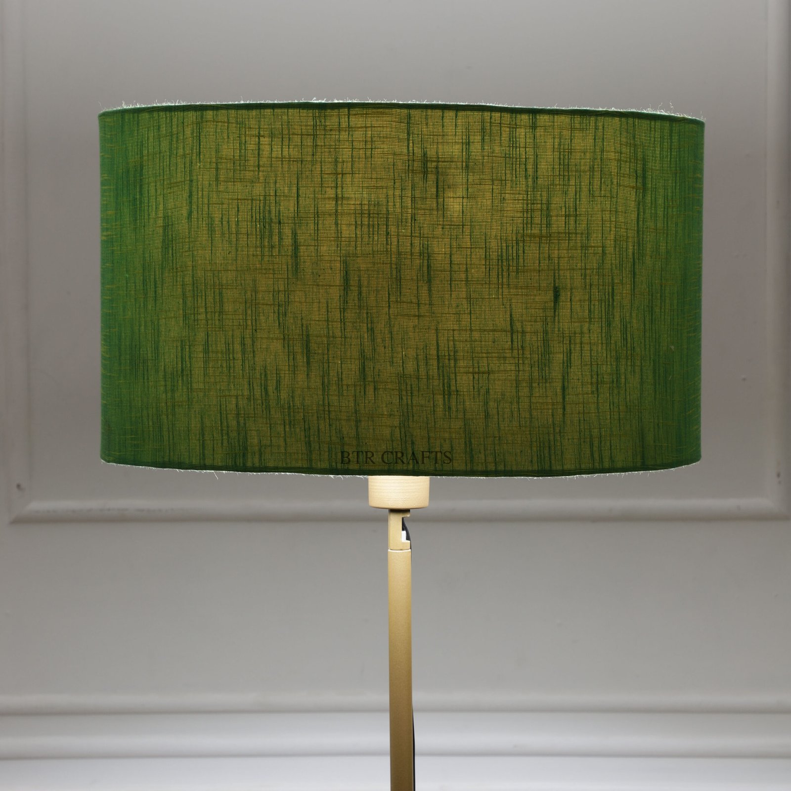 18 Inches Drum Lamp Shade, Suitable For Table and Floor Lamp(Green Texture)
