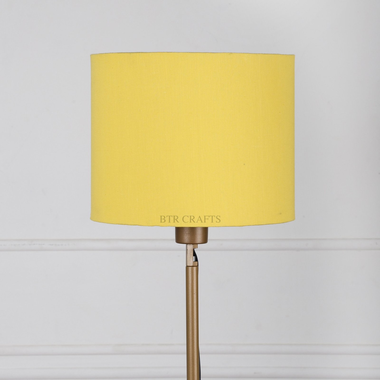 10 Inches Drum Lamp Shade, Suitable For Table and Floor Lamp(Dark yellow) - Image 2