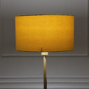 14 Inches Drum Lamp Shade, Suitable For Table and Floor Lamp(Dark Yellow)