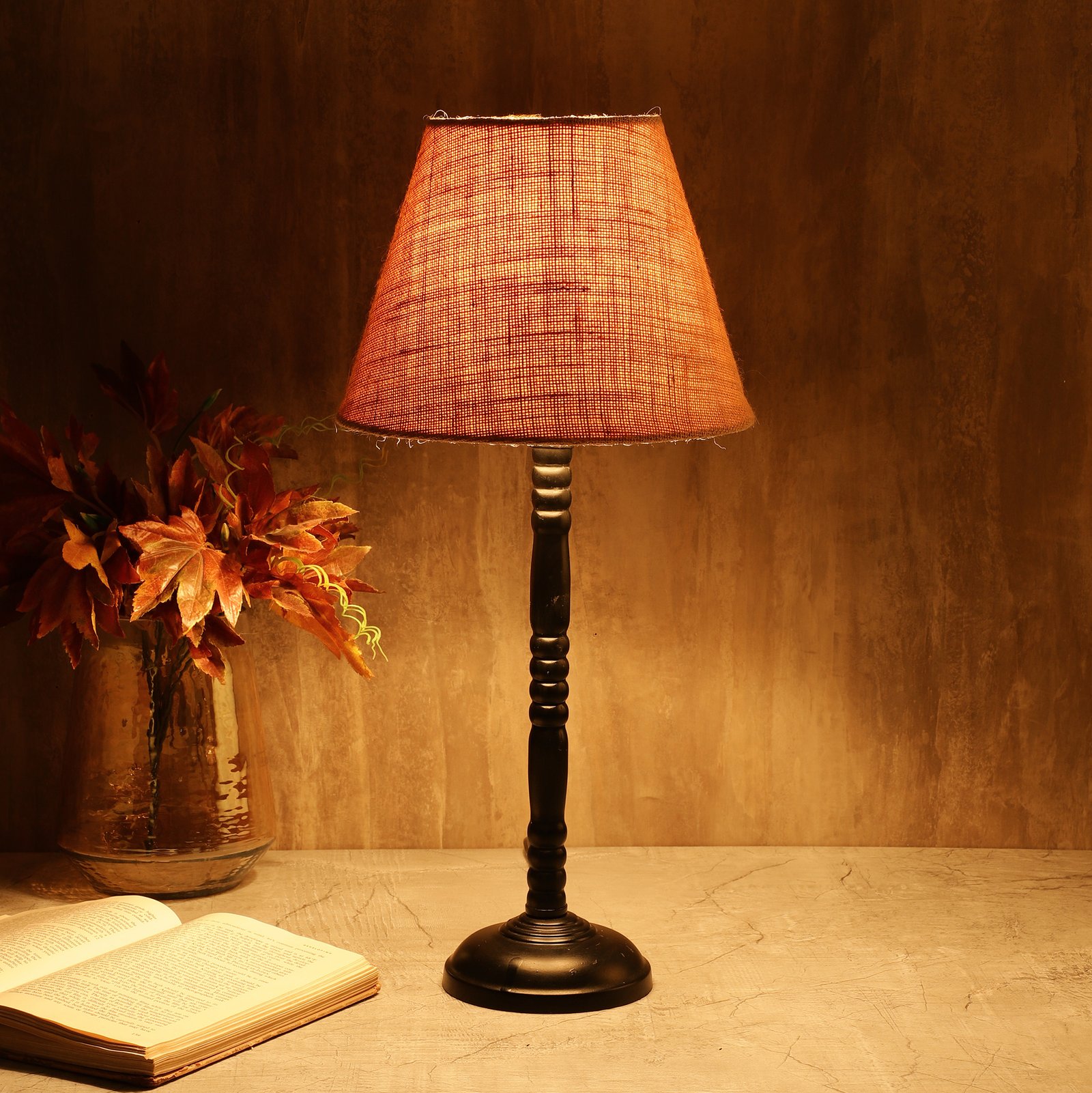 Metal Table Lamp Suitable For Bedroom Office And Living Room, Pack Of 1(Complete Set)